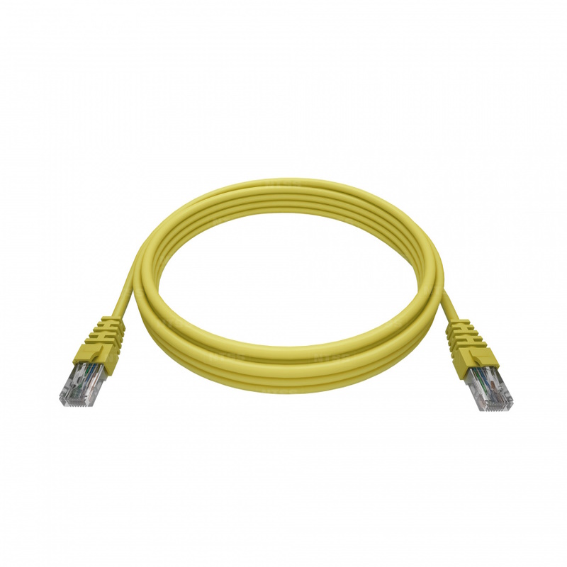 Патч-корд KOSCAB 2хRJ45/8P8C, T568B UTP 5e кат. 3 метр, LSZH, желтый