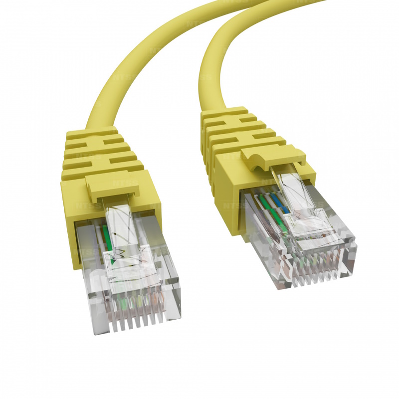 Патч-корд KOSCAB 2хRJ45/8P8C, T568B UTP 5e кат. 3 метр, LSZH, желтый
