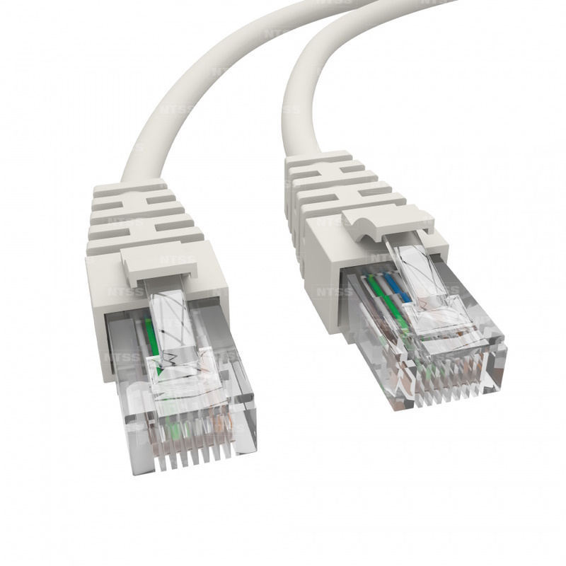 Патч-корд KOSCAB 2хRJ45/8P8C, T568B UTP 5e кат. 3 метр, LSZH, белый