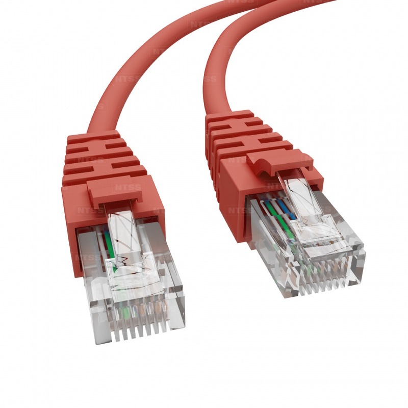 Патч-корд KOSCAB 2хRJ45/8P8C, T568B UTP 5e кат. 3 метр, LSZH, красный
